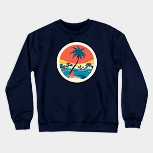 Summer Vibes - Psychedelic Palms Crewneck Sweatshirt